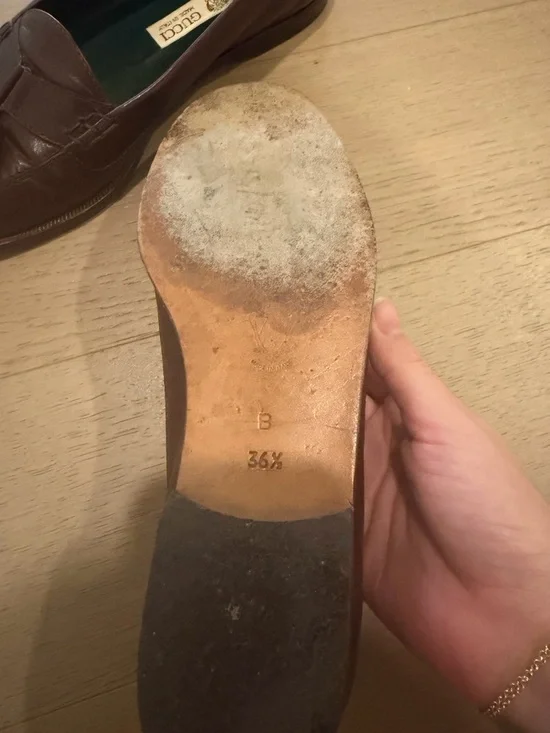 Vintage Gucci Brown Leather Tassel Loafers - Picture 4 of 4